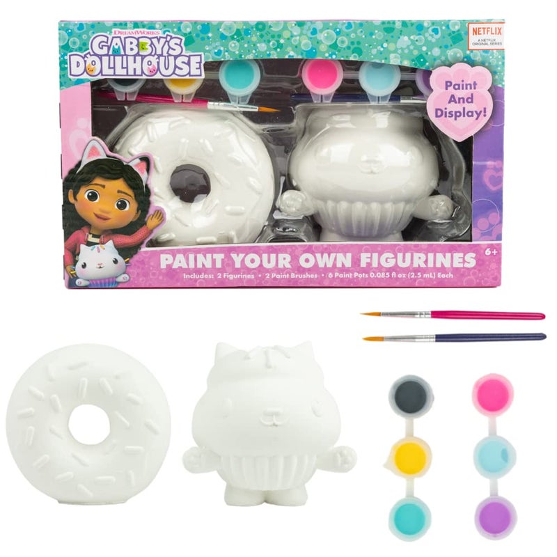 Innovative Designs Gabbys Dollhouse DIY Paint Your Own Figurines Arts and Crafts Set for Girls - Image 1